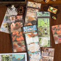 40pcs/lot Happy Notes Series Memo Pad Y2K Retro Decoration Scrapbooking Collage Material Message Note Paper School Stationery 2