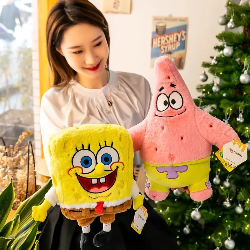 Spongebob Plüsch Schwammkopf Patrick · Krabs Gary Plüschpuppe Kawaii Kind Cartoon Anime Peripheriespielzeug Weihnachtsgeschenk
