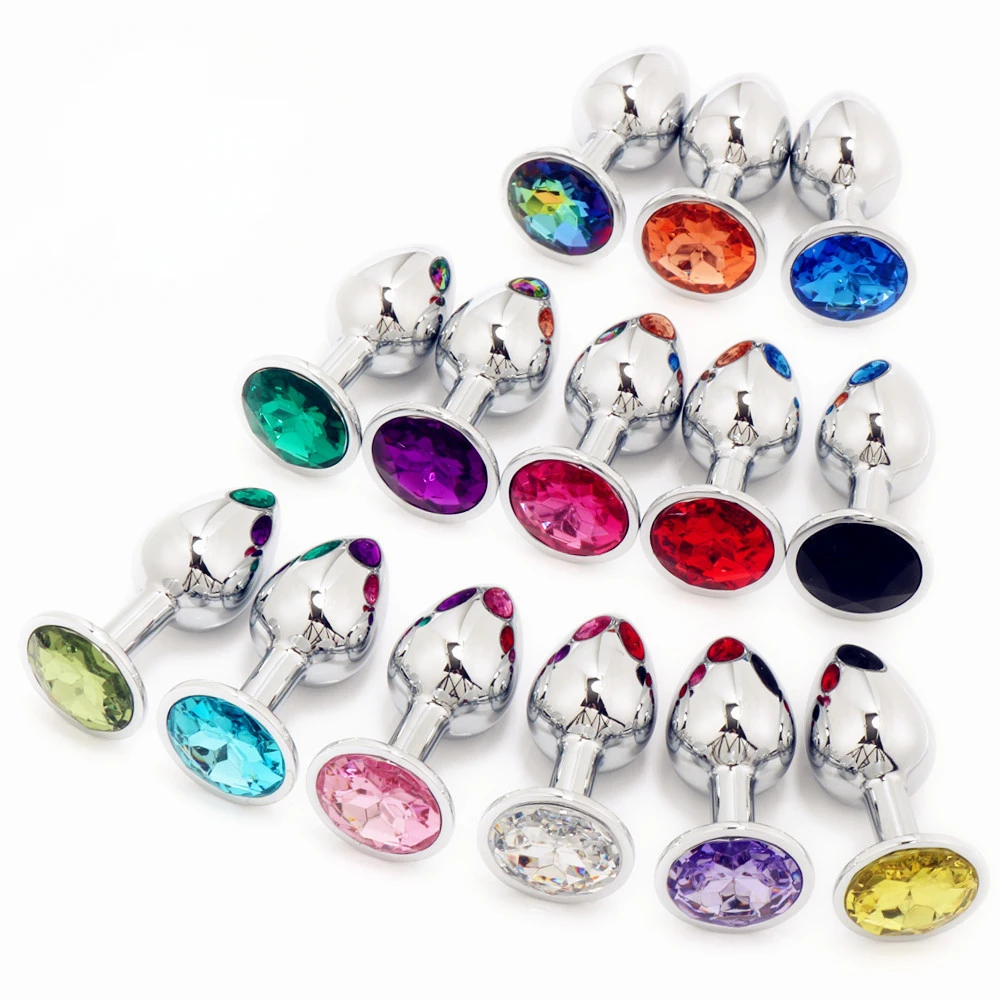 Mini Metal Anal Plug Beginner Butt Plug Masturbation Tool Sex Massager Adult Sex Toys Jelly Color Buttplug Prostate Massager 18