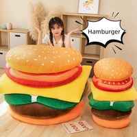 45/90CM Hamburger Composition Plush Rug Floor Mat Cushion Pillow Cushion 1