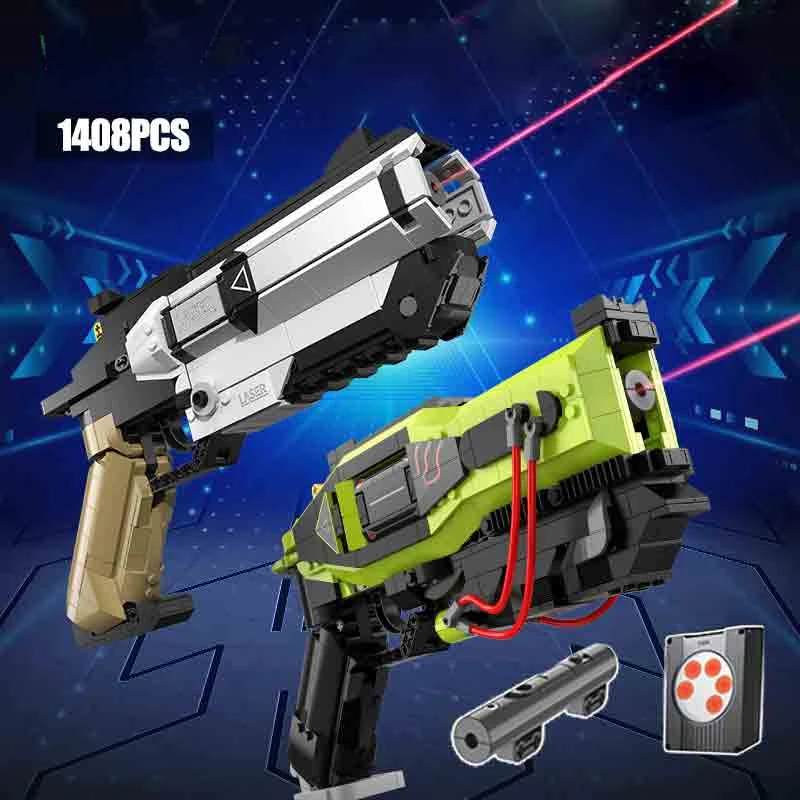 MilitaryMOCScienceFictionLaserPistolRevolverLaserEmitter