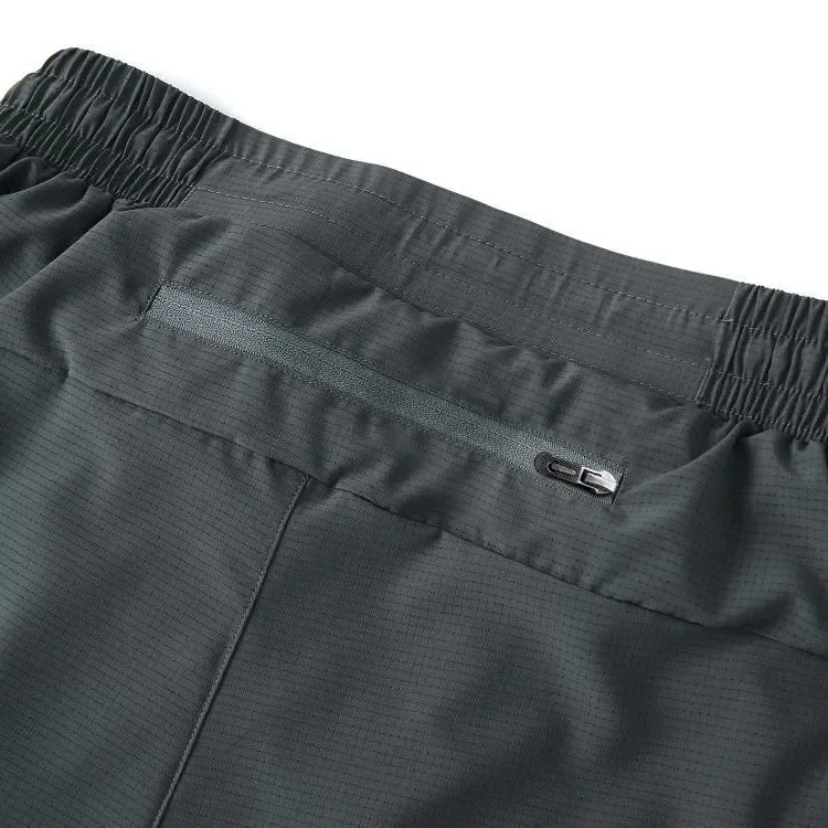 Men's Professional Running Shorts Quick Dry Elastic Sports Casual Pants Seamless Pressed Gel Running Long Pants Skateboard