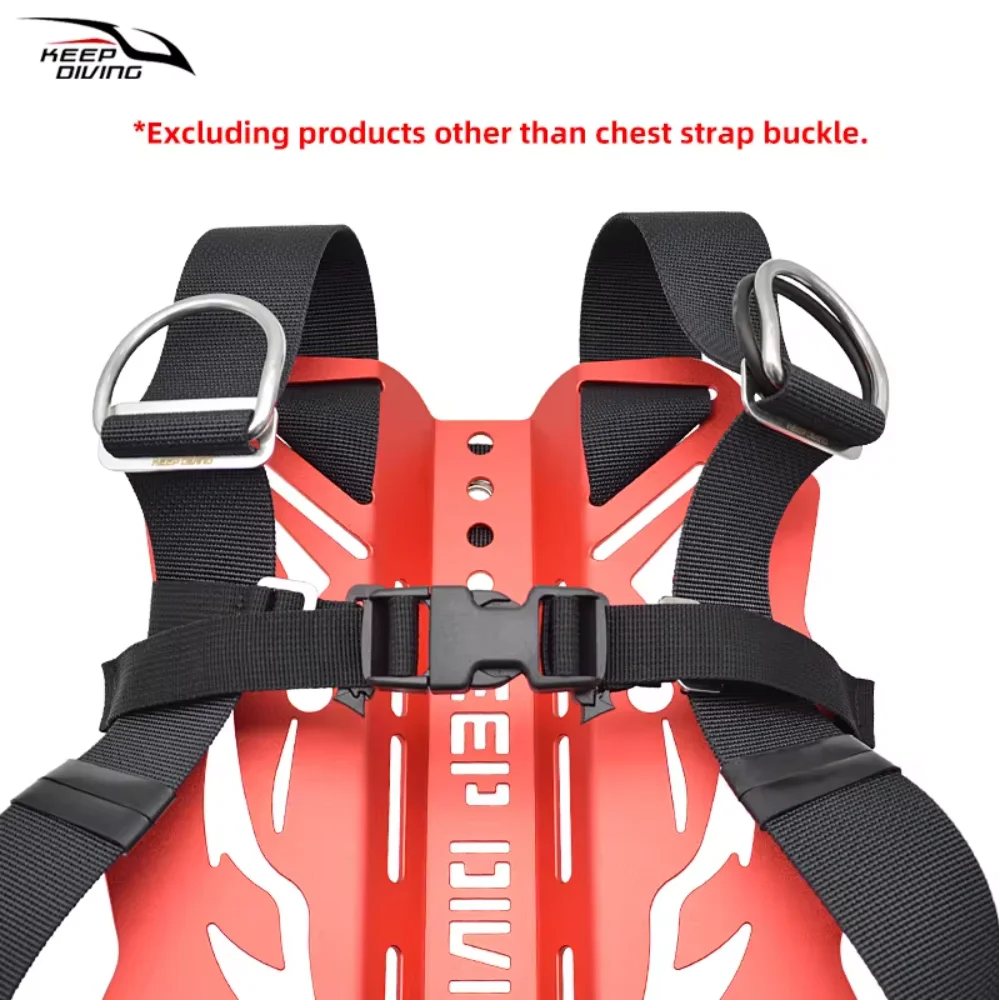 Diving Backplate Set Wing BCD Chest Strap Buckle Adjustable Scuba Diving Jacket Style BCD Quick Release Chest Sternum Strap 2