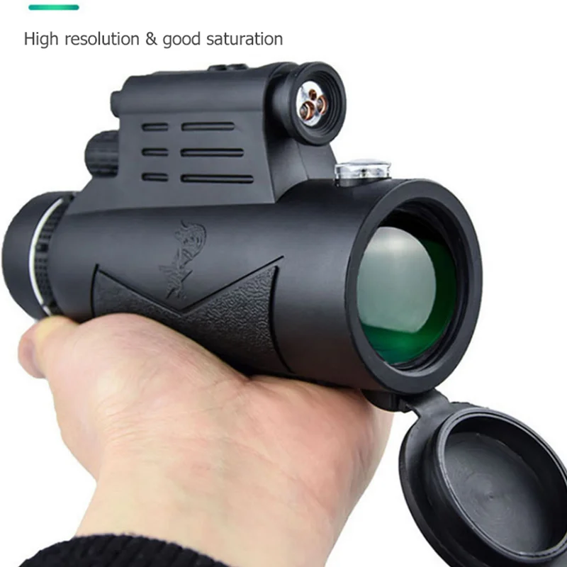 Telescopio Monocular Hd de largo alcance, Prisma Bak4 con/sin trípode, Clip  para teléfono, para caza y Camping al aire libre, 80x100, 8000M - AliExpress