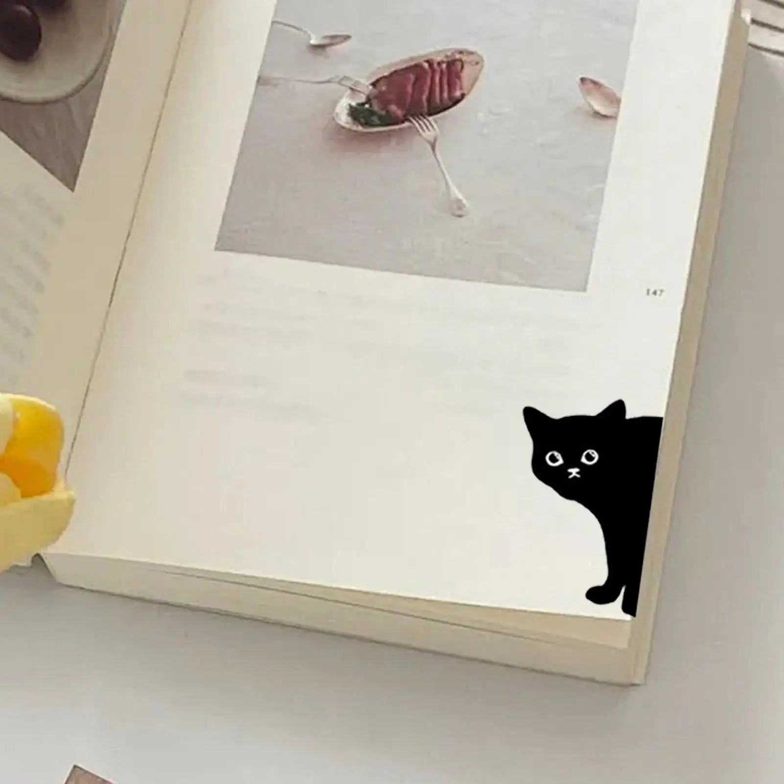 14Pcs Black Cat Magnetic Bookmarks for Book Lovers Cute Cat Reading Bookmarks for Students Teachers Gifts