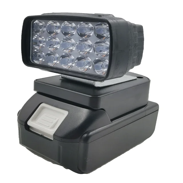 Work Light LED Lamp for Makita/Dewalt/Milwaukee 18V Li-ion Battery Cordless Emergency Flood Lamp Handheld Flashlight Compatible