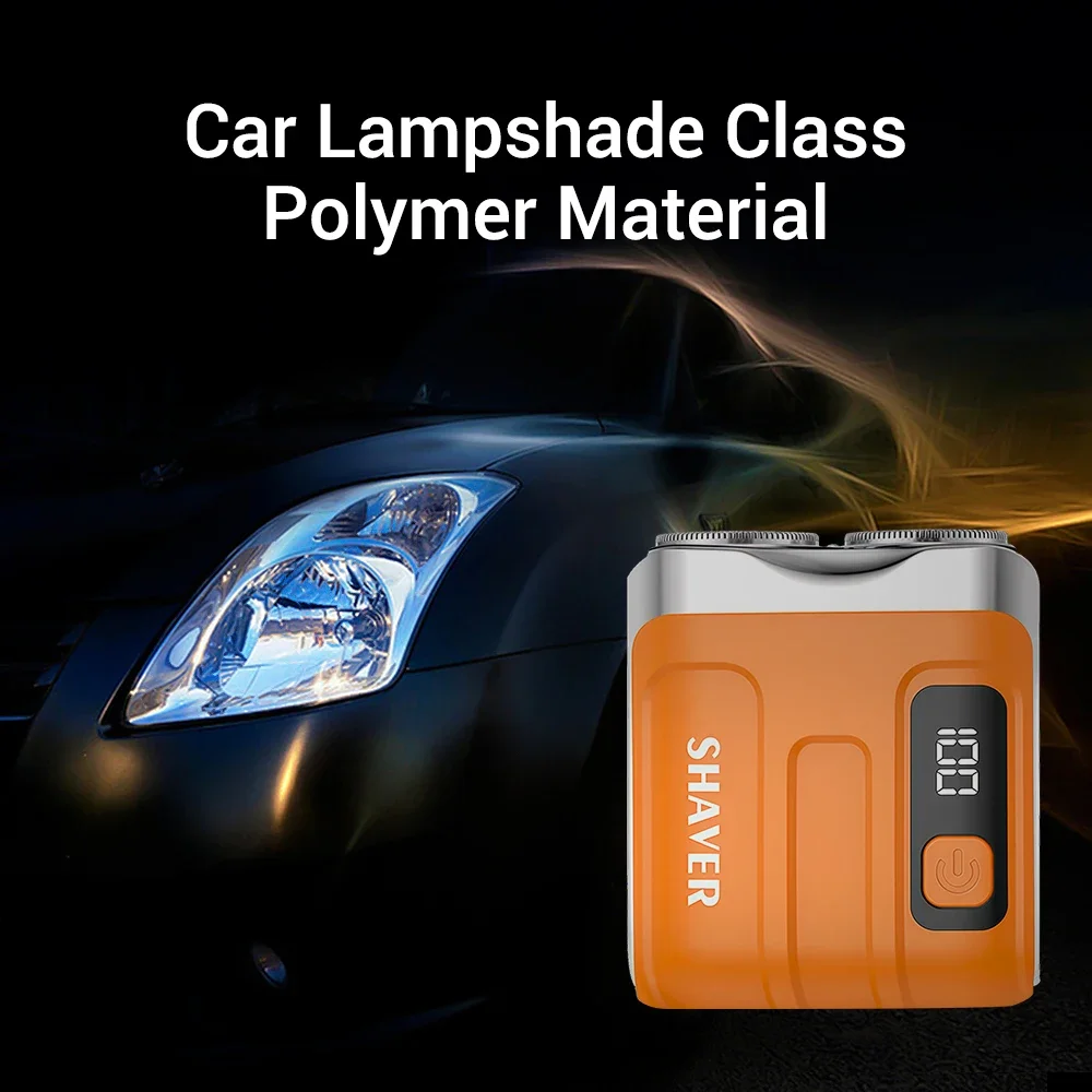 Electric Smart Shaver Home Digital Display Mini Dual Blade Wet Dry Travel Shaver Rechargeable 9000RPM Powerful Shaver for Men