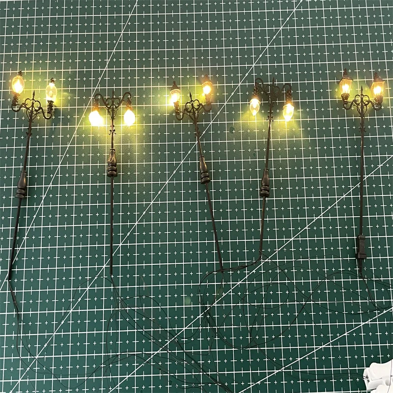 Scala Ho Boutique Modello Lampade 3V Evidenzia Lampada A Led Modello Park Light Post Train Layout Modello Park Garden Street Lights
