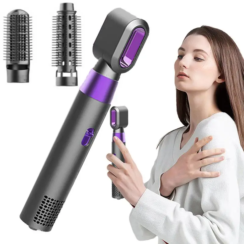 

Travel Hair Dryer Professional Curling Iron Hair Straightener Styling Tool 5-in-1 Hair Styler Ionic Blower Hair Dressing Dryer