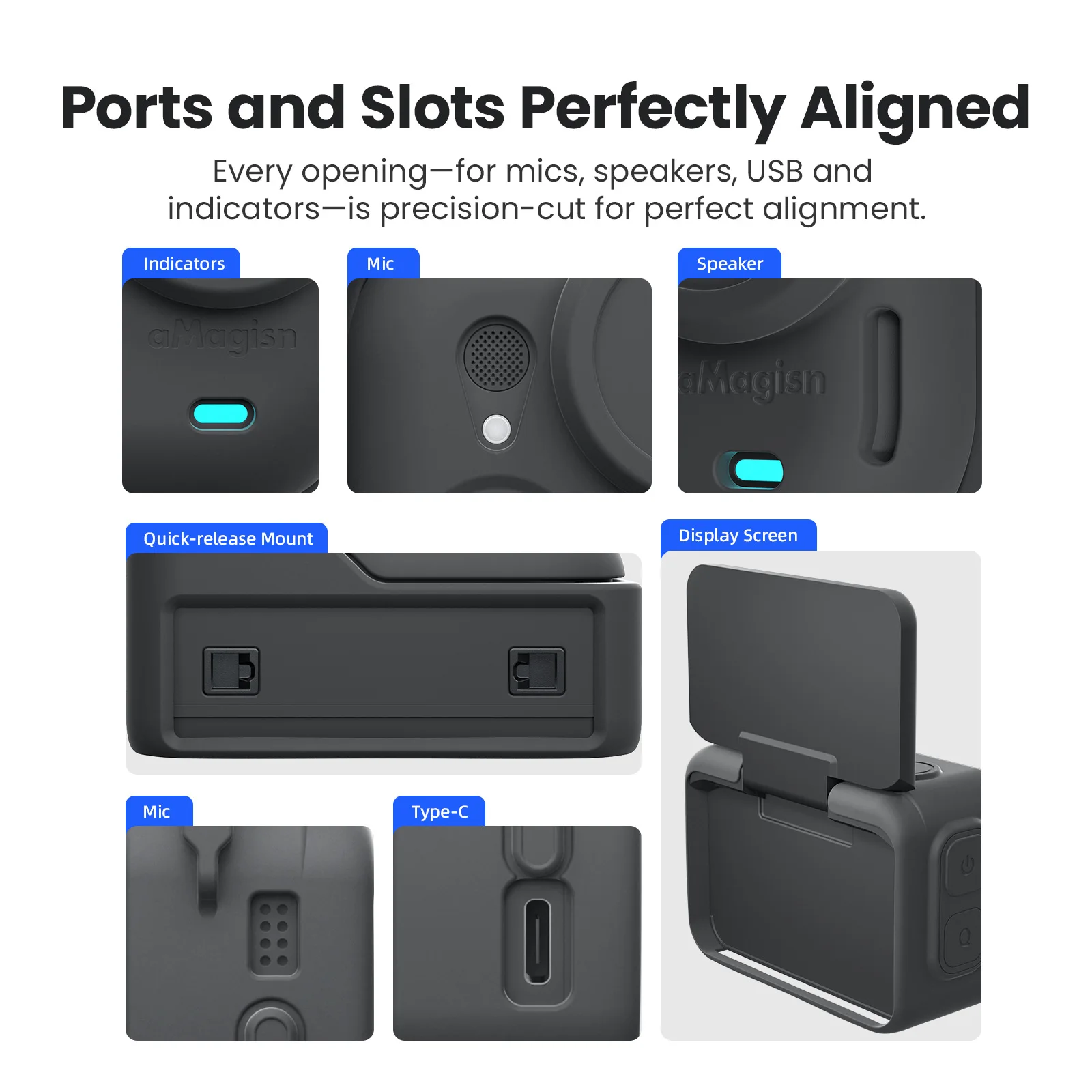 aMagisn Silicone Protective Case with All-round Scratch & Shock Resistance