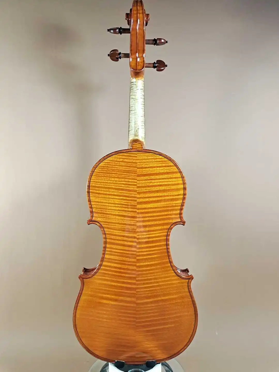 Master Tone ! Italy Top Oil Varnish! Fully hand painted ！4/4 Handmade golden yellow Violin musical instrument free case bow