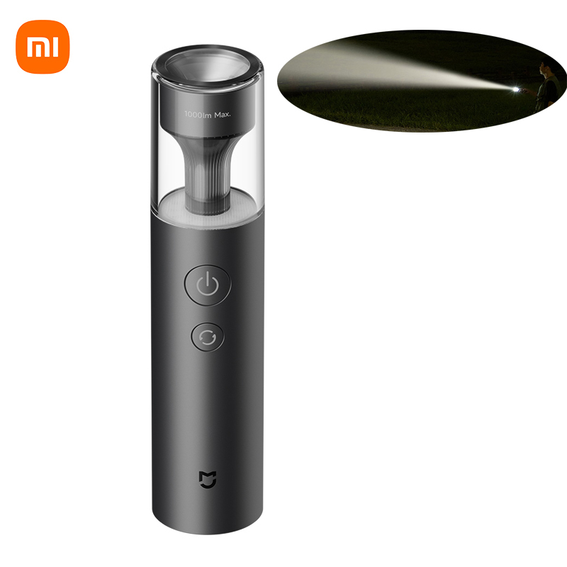 2024 Xiaomi Mijia Multi Functional Flashlight Portable 125g 3100mAh IP65 Waterproof 1000lm Emergency Lighting MJSDT002QW