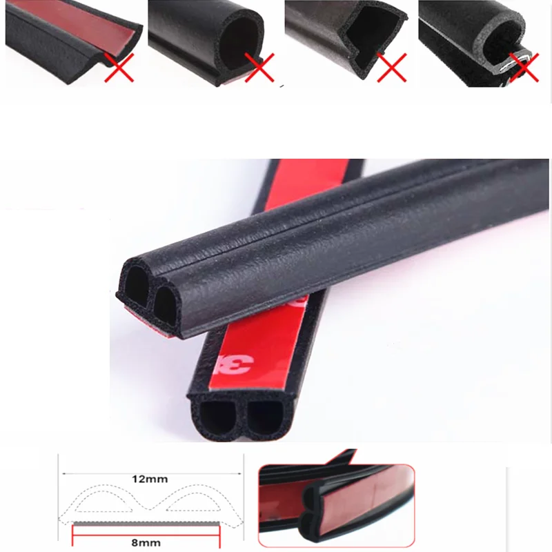 

Car Door Seal Strips Sticker Auto Door Sealing Sound Insulation Strip For Ford Focus Mk2 Fiesta Focus Mk3 Mondeo Mk4 Fiat 500