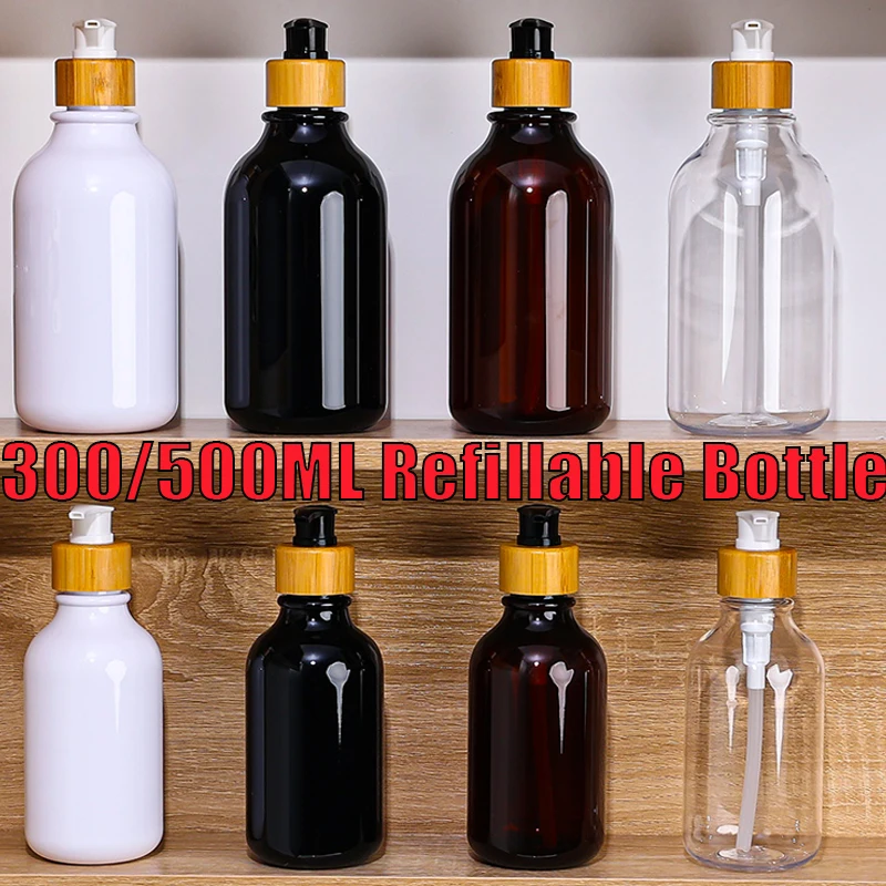 

Диспенсер для мыла с бамбуковым насосом, 500 мл