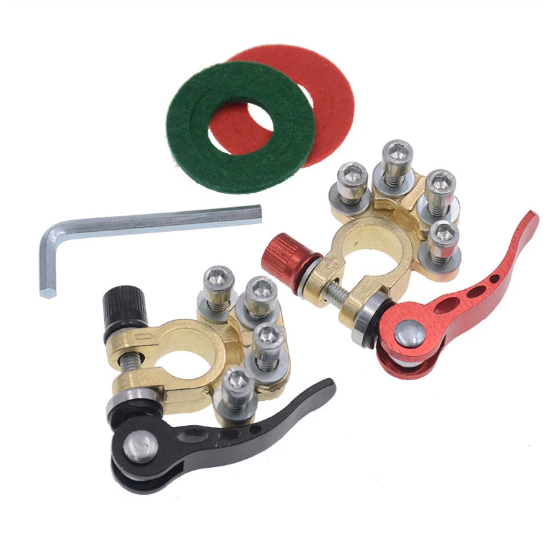 Quick Disconnect Auto Cables Connectors Car Battery Bornes Main Cable Post Clamp Terminal Screw Connection 1Pair For Car Truck car battery connectors
