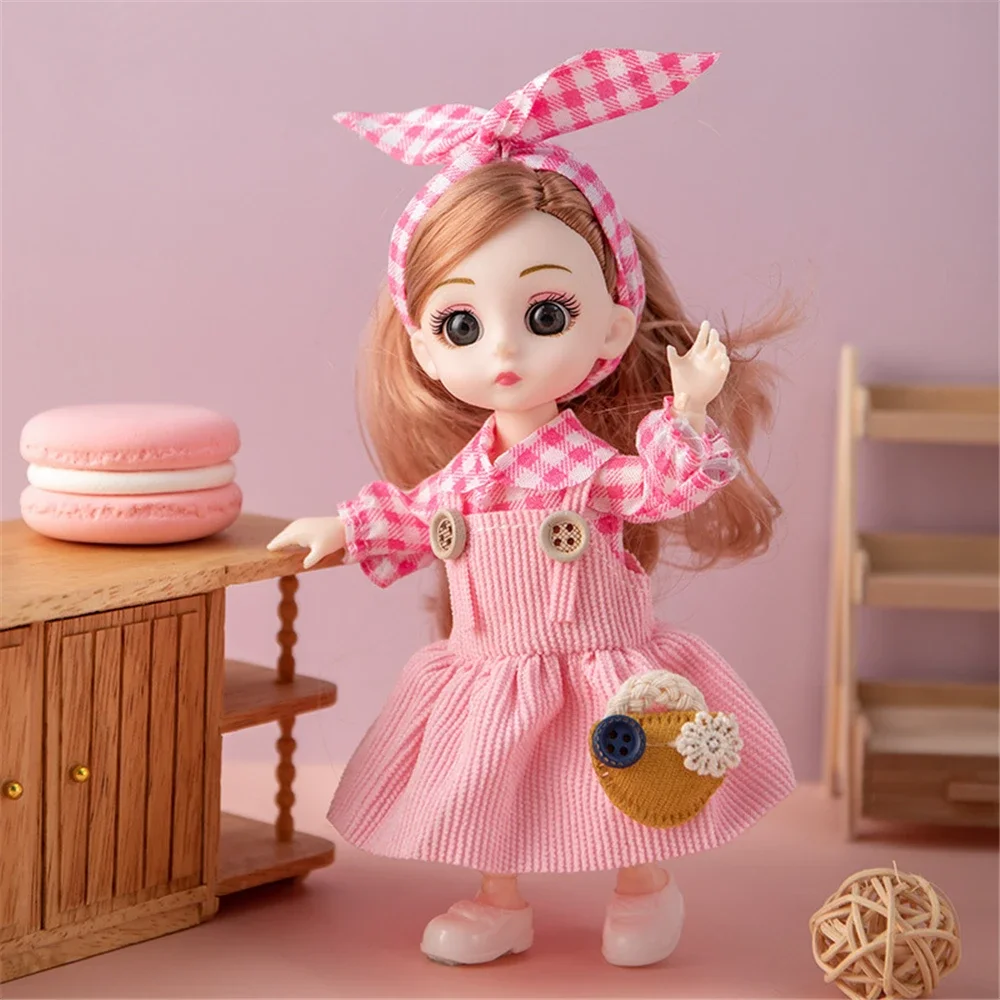 

16cm Princess BJD Doll Figure with Clothes and Shoes Movable 13 Joints Sweet Face Lolita Dolls Girl Gift Kid Baby Toy