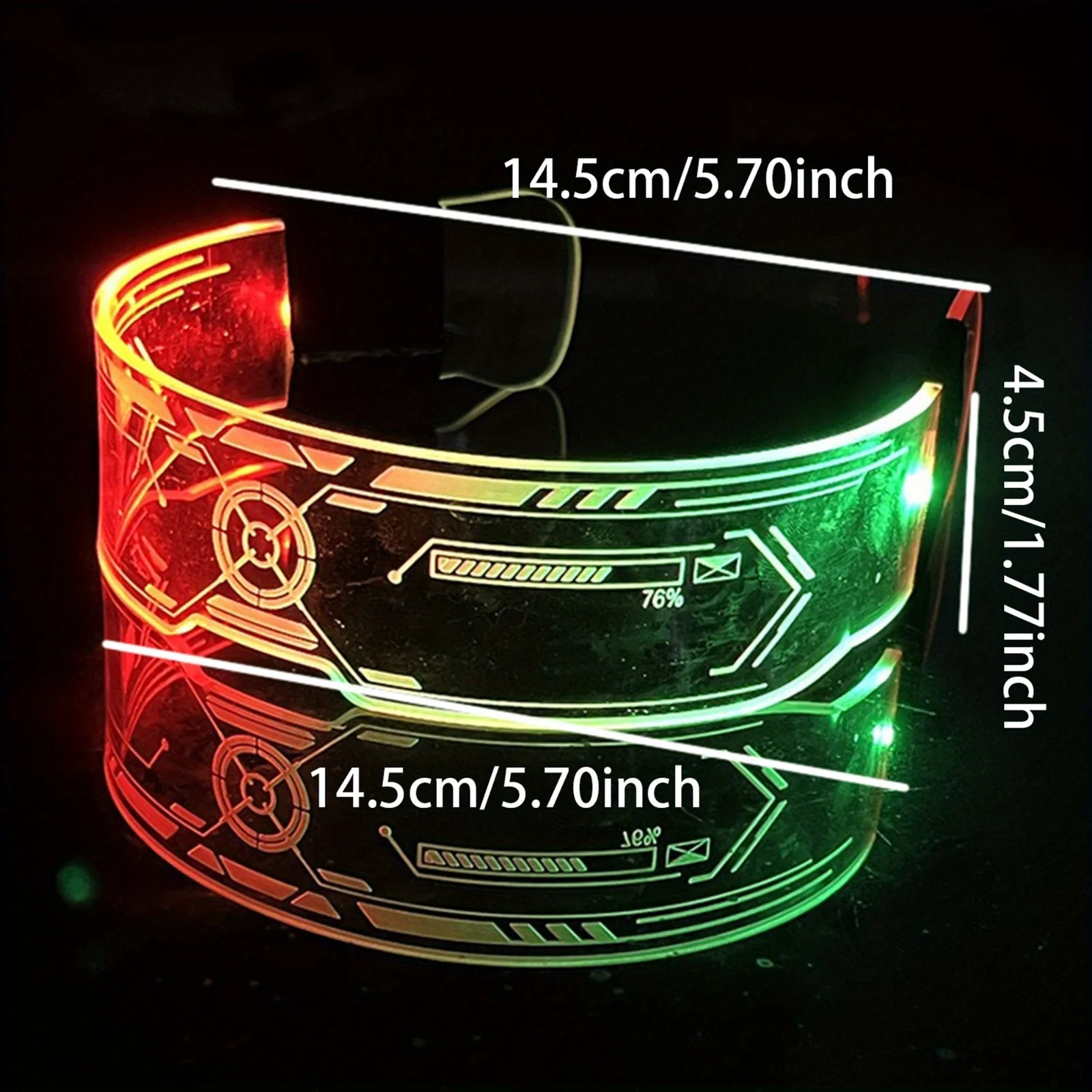 LED Colorful Glowing Glasses Neon Party Christmas Halloween Decoration LED Glowing Glasses Props Holiday Performance Props