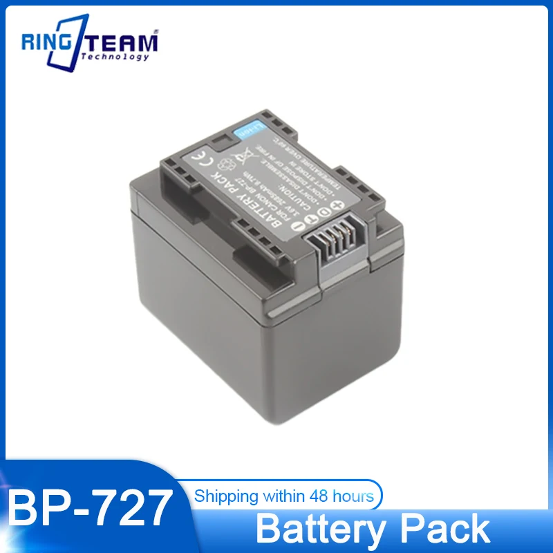 Batteria 2685Mah Bp-727 Bp727 Per Canon Bp 727, Bp-718, Bp-709, Bp-745, Vixia Hf M50, Hf M52, Hf M500, Hf R30, Hf R32 Batteria