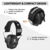 YHKEMA Anti-Noise Shooting Earmuff Tactical Hunting Folding Ear Defenders Ear Protector Hearing Protection Soundproof 5