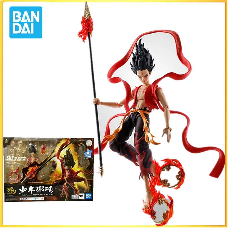 

in stock Bandai BNTSH Hot China Movie Anime Movie Characters Nezha Action Figure Limited Edition Nezha:BirthoftheDemonChild