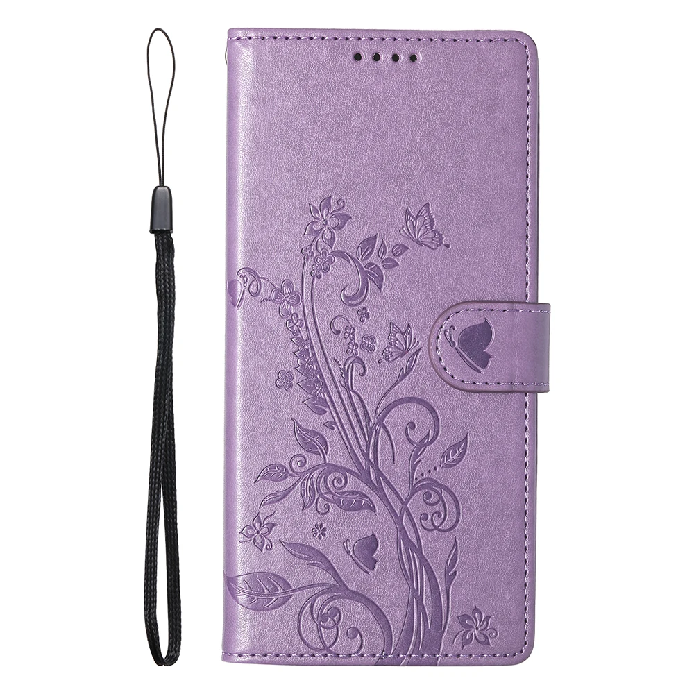 Luxury Flip Leather Wallet Phone Case with Card Slot - Elegant Purse Cover Coque