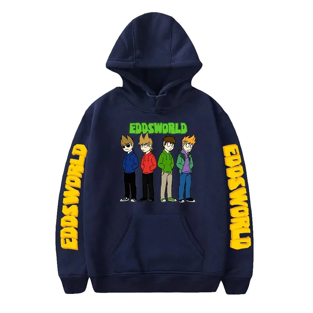Eddsworld cartoon hoodies fashion oversized sweater men women kids hooded sweet pullover streetwear sweater harajuku 2024