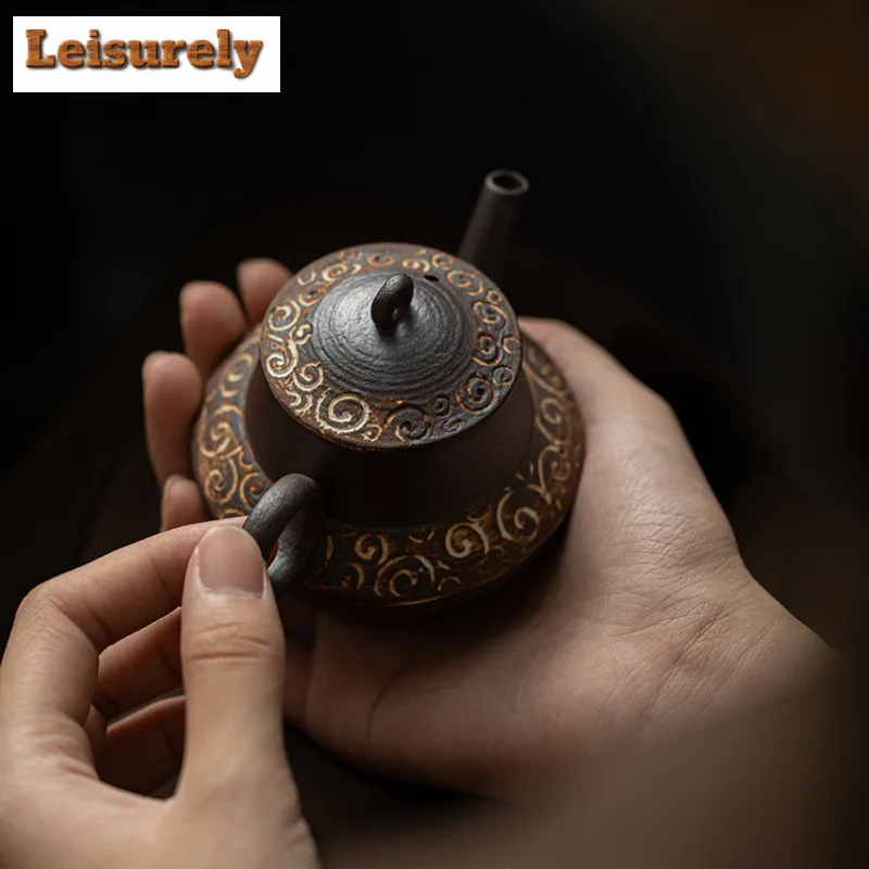 Cylinder Install Travel Tea Set Kit Zen 1 Pot 4 Cups Household Tea Making Organizer Portable Camping Handbag Supplies Drinkware