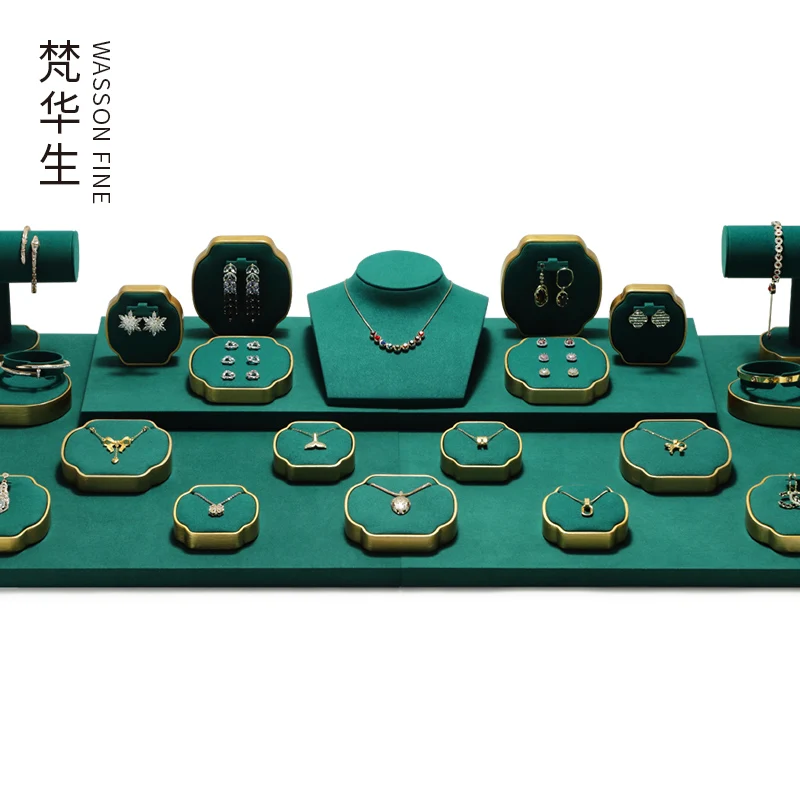 Jewelry display rack, jewelry counter, vertical display props, high-end rings, necklaces, earrings, storage accessories