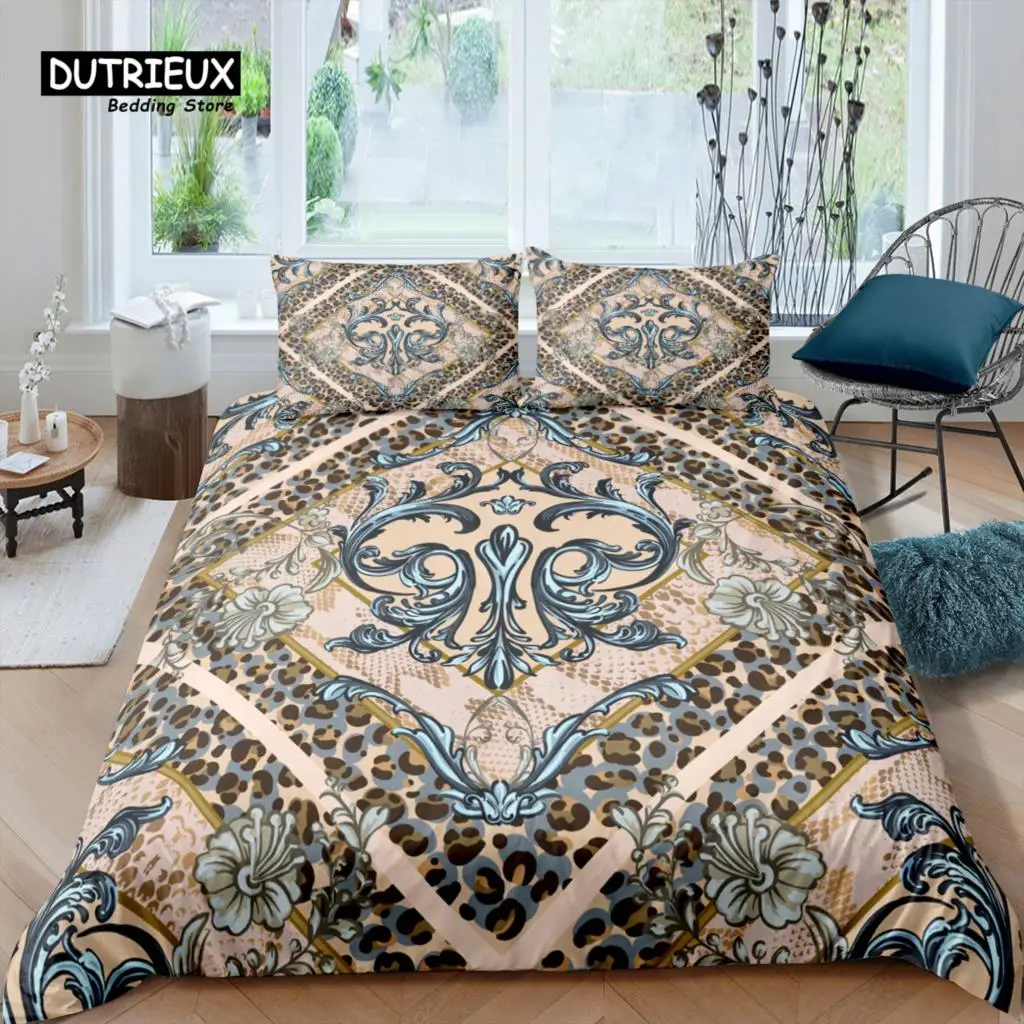 

Home Living Luxury 3D Damask Bedding Set Boho Duvet Cover Set Pillowcase Kids Bedding Set Queen and King EU/US/AU/UK Size