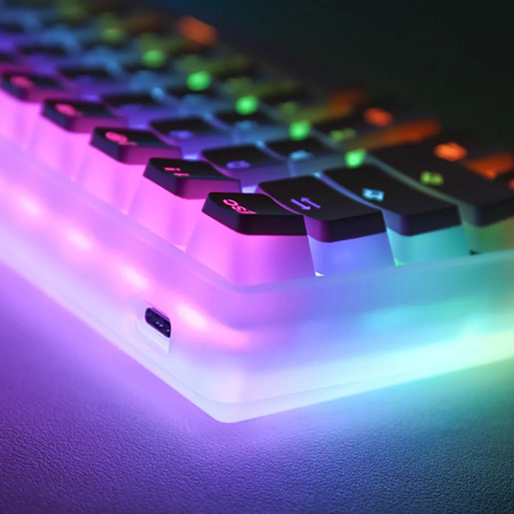 104 Toetsen Rgb Kleur Backlight Keycaps Oem Profiel Matte Doorschijnende Pbt Abs Key Caps Voor Cherry Mx Switches Mechanisch Toetsenbord