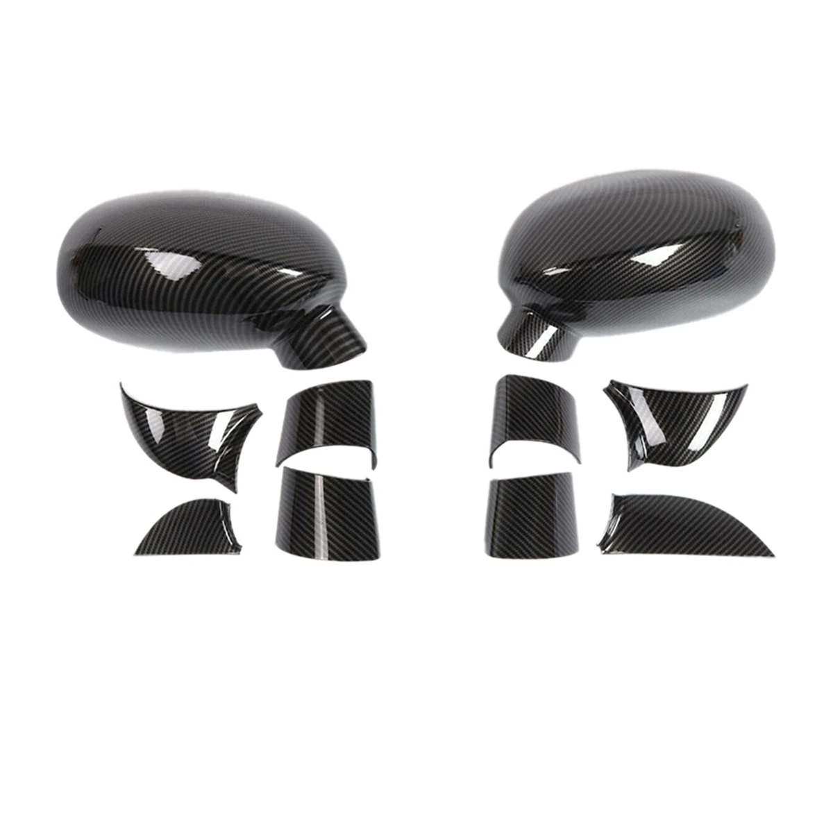 

Side Rearview Mirrors Shell Trim Cover Decoration ABS for Dodge Challenger 2009-2020 Accessories (Carbon