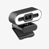 Portable Full HD 1080P 2K 4K Webcam PC Laptop Auto Focus Webcam Live Streaming Flexible with Microphone Live Broadcast withLight 6