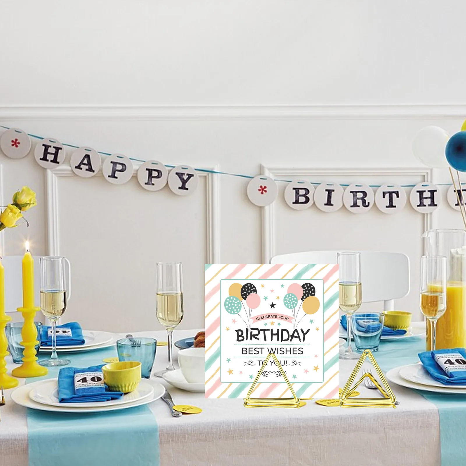 24/48/72Pcs Metal Card Holder Display Stands 24Pcs Metal Table Number Stand Picture Holder for Tabletop Photos Picture Display