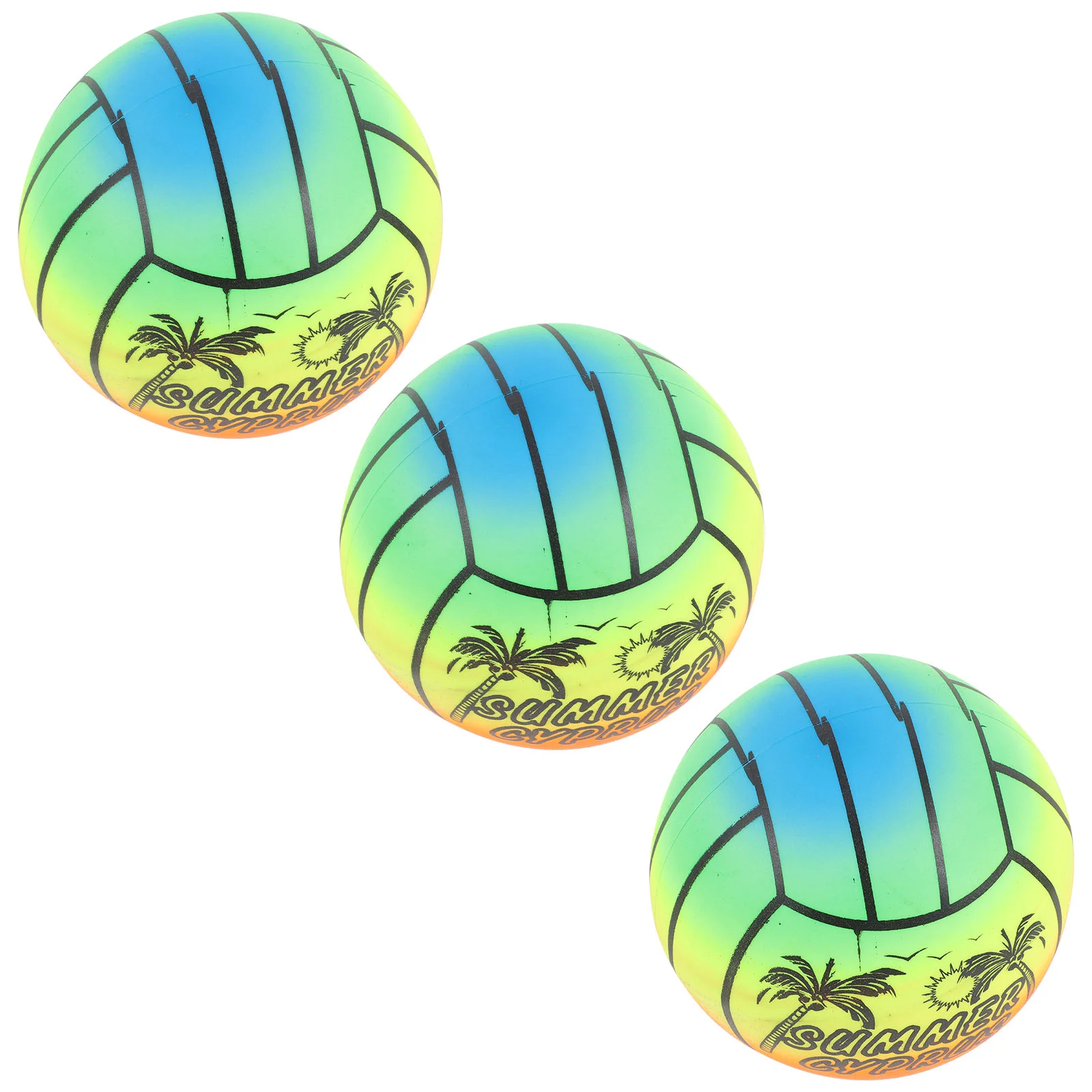 3 Pcs Ball Child Bouncy Balls Mini Footballs for Kids Inflatable Soccer Flaping Kickball 6