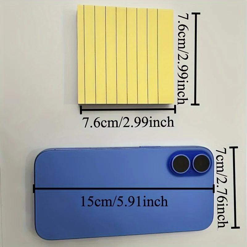 100 foglietti adesivi autoadesivi colorati, 4 colori, set di note orizzontali, adatti per uso domestico, scuola e ufficio - immagine 5