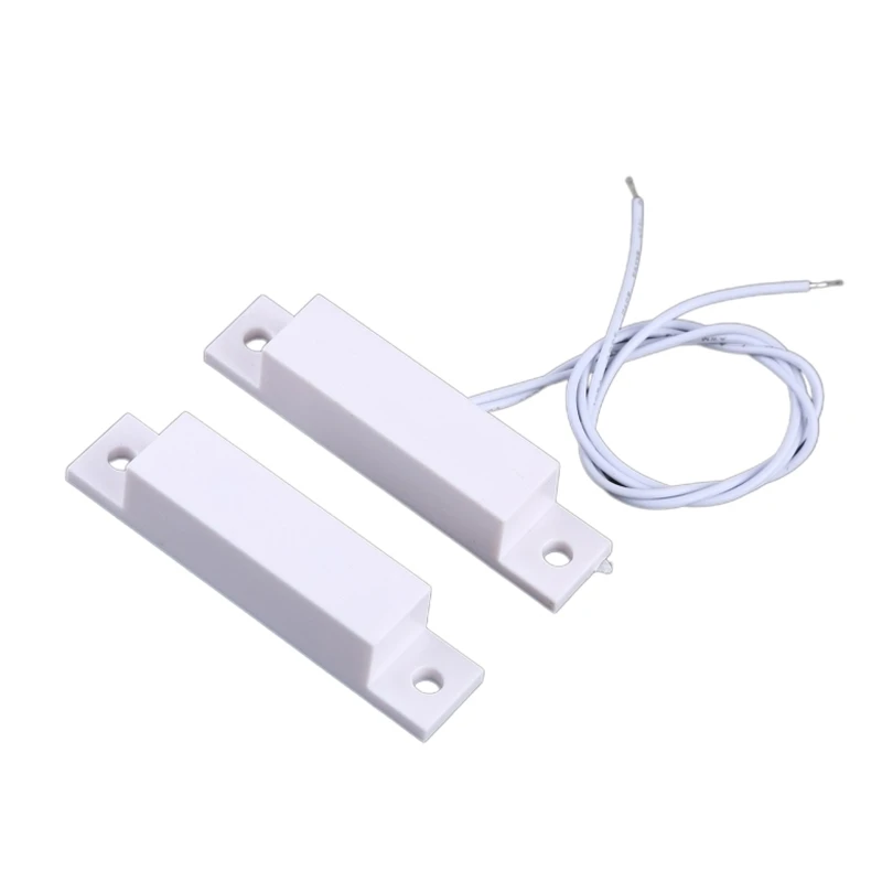 10pcs Wired Door Window Sensor Recessed Magnetic Contacts Security Reed