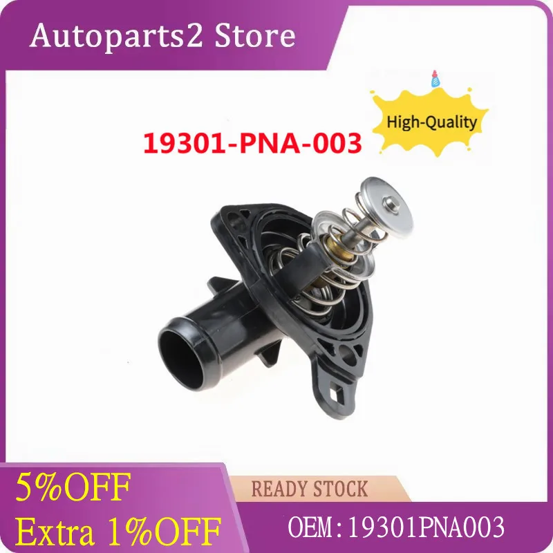 19301PNA003 Car Engine Coolant Thermostat Fit For Acura RSX Honda CR-V Civic 2002 2003 2004 2005 Black
