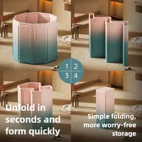 Installation-free Folding Portable Household PVC Bath Bucket Suitable for Adults and Children To Bathe All Over The Body 70 * 66 2