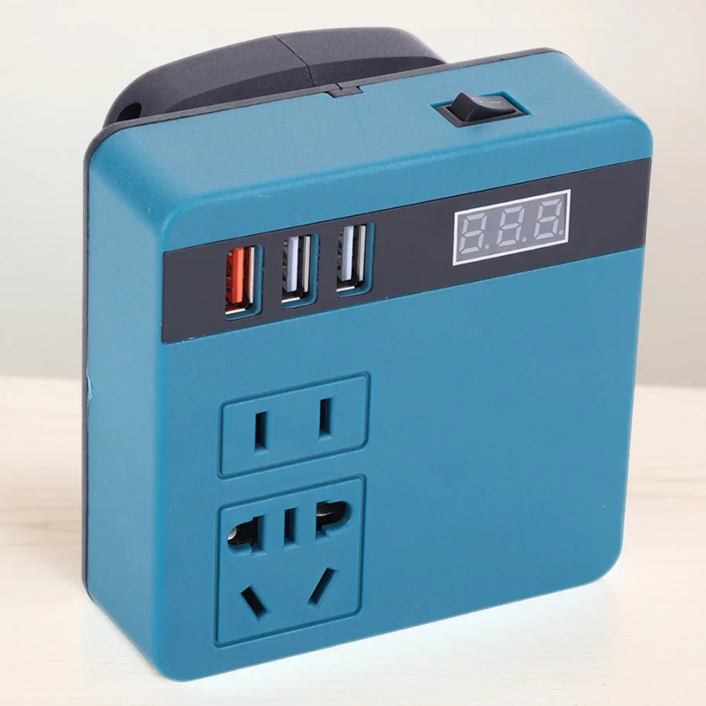 120W Lithium Battery Inverter DC 18-21V To AC 220V DC To AC Inverter Intelligent Battery Transformer for DeWalt Makita Milwaukee