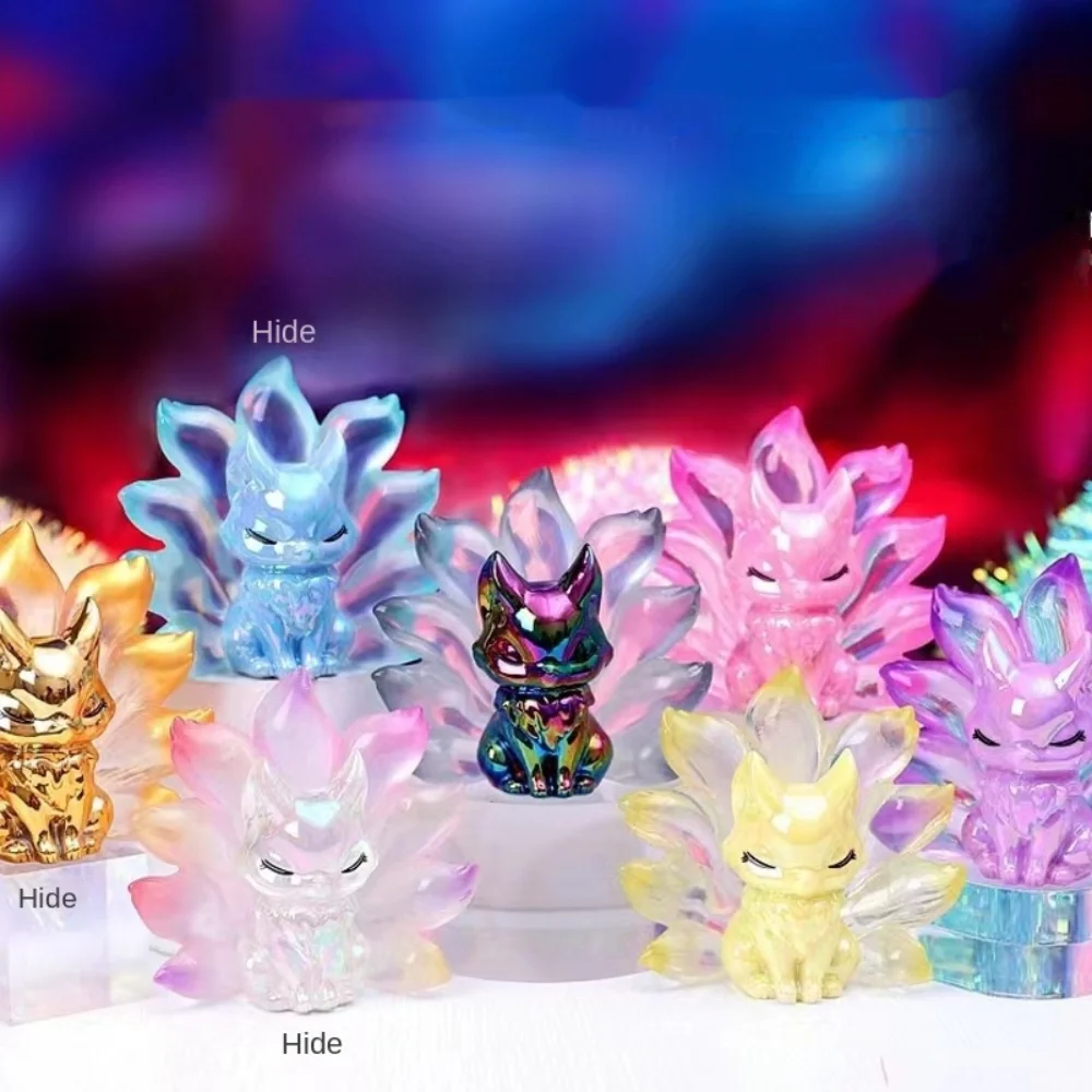 New Nine Tailed Fox Blind Box Action Figure Toy Rose Fairy Mystery