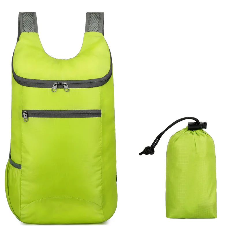 

20L Foldable Waterproof Backpack Folding Bag Lightweight Portable Ultralight Outdoor Pack For Women Men Travel Hiking Cycling
