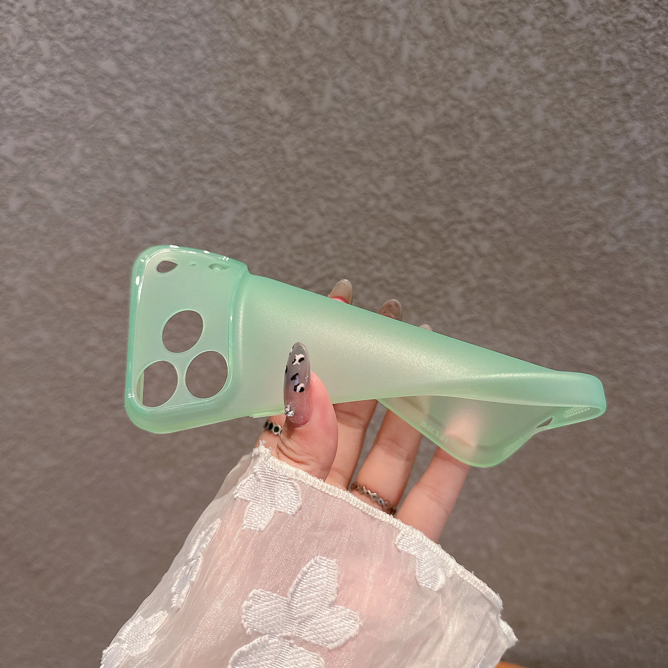 Sleek Frosted Clear Shockproof TPU Phone Case with Matte Finish