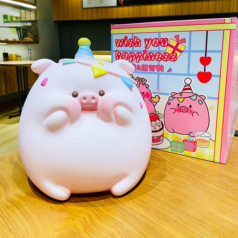 

Coin Money Box Adult Kids Gift Secret Storage Anti Fall Cute Ornament Pig Piggy Bank Toy Hidden Safe Tirelire Home Decoration 6