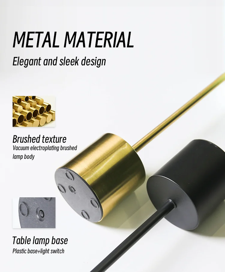 Description Picture 6 of itemKINSCOTER LED Rechargeable Touch Metal Table Lamp Three Colors Bedside Creative Ambient Light Bar Outdoor Decoration Night Light