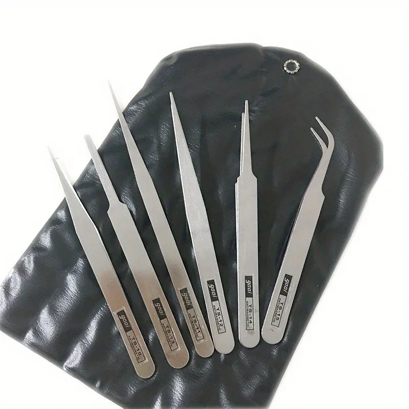 plant stainless steel 6-piece tweezers Ts-15 succulent DIY elbow tweezers gooi tweezers set