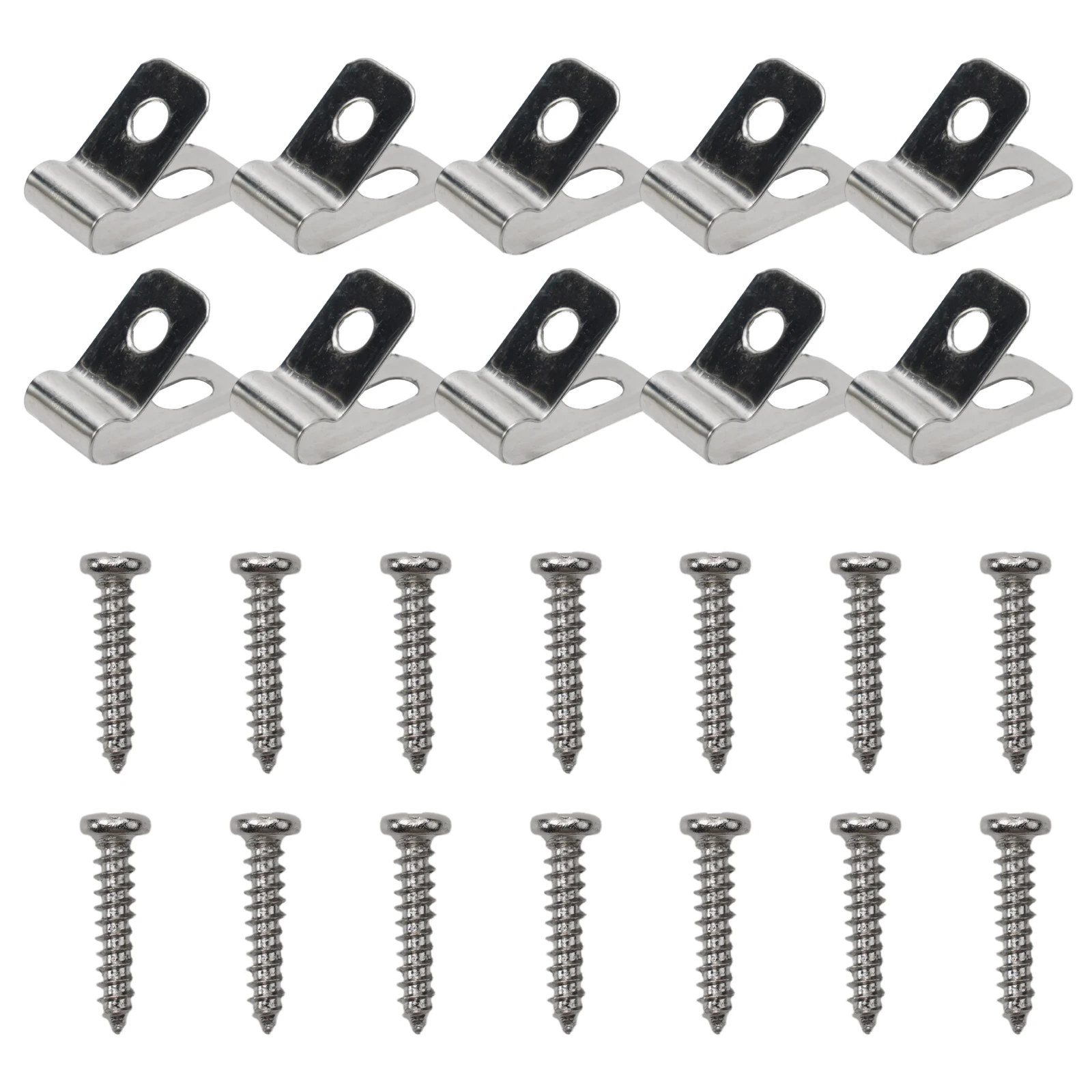 Garden Fence Wire Mounting Clip 100/200pcs Agricultural Fencing Mounting Clips Stainless Steel Aluminum Wire Fence Fasteners