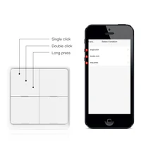 MOES 4 Gang Tuya ZigBee Wireless Scene Switch - 12 Customizable Automation Scenarios, Battery-Powered Push Button Controller for - Image 4