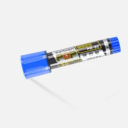 Vibrant Waterproof Refillable Marker Set - 12 Color Paint Pens (Blue)