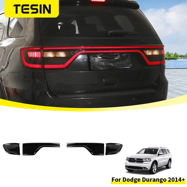 TESIN Car Rear Tail Light Lamp Taillight Trim Cover for Dodge Durango 2014 2015 2016 2017 2018 2019-2023 Exterior Accessories