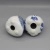 Decorative ceramic owl, blue and white ceramics 6